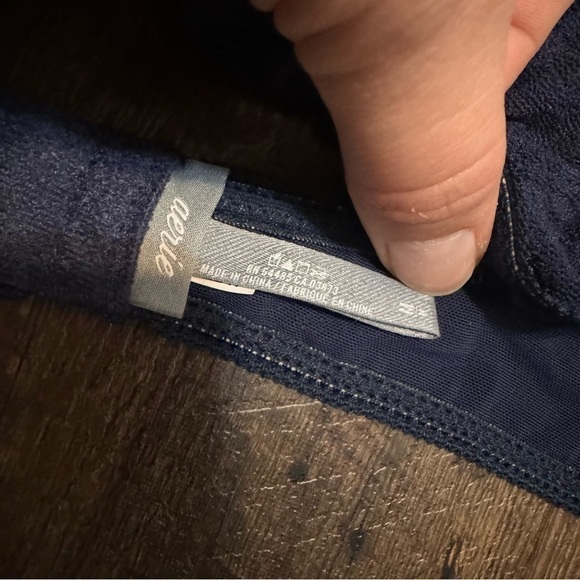 Aerie navy bralette with  floral embroidery M - Picture 4 of 4